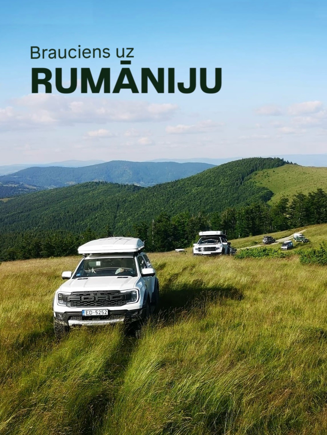PIEDZĪVOJUMI RODAS, JA TOS SARŪPĒ
Protams, tas prasa laiku, izdomu un plānošanu, taču bez piedzīvojumiem dzīve kļūst gaužām nopietna un paredzama. Uz mirkli sev atļaujot iziet ārpus ierastā, var izdoties piedzīvot negaidītus pavērsienus, pēc kuriem dzīve kļūst aizraujošāka. Jā, pamosties savam auto uz jumta var šķist dulli, taču tas ir sasodīti aizraujoši. Dod iespēju piedzīvojumiem tevi satikt!

Lūk, tev ir lieliska iespēja doties @4x4centrs izveidotajā 6 dienu Rumānijas braucienā ‘’Transilvānijas Debesis’’. Jo īpaši - dzīvojot komfortablās jumta teltīs dabā! Varam garantēt - tu būsi sajūsmā par katru tur pavadīto dienu!

🌍 Vairāk par braucienu @balticoverlanders bio sadaļā!

#rooftoptent #balticoverlanders #ceļotuzjumta