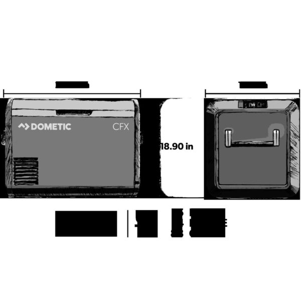 Dometic CFX3 55IM Portable compressor cooler with ice maker function ...